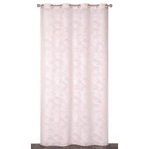 Voilage prêt à poser 140 x 240 cm coloris rose poudré - DYLREV